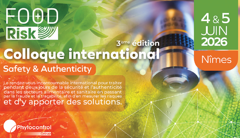 3e COLLOQUE FOOD RISK - Sécurité sanitaire et alimentaire